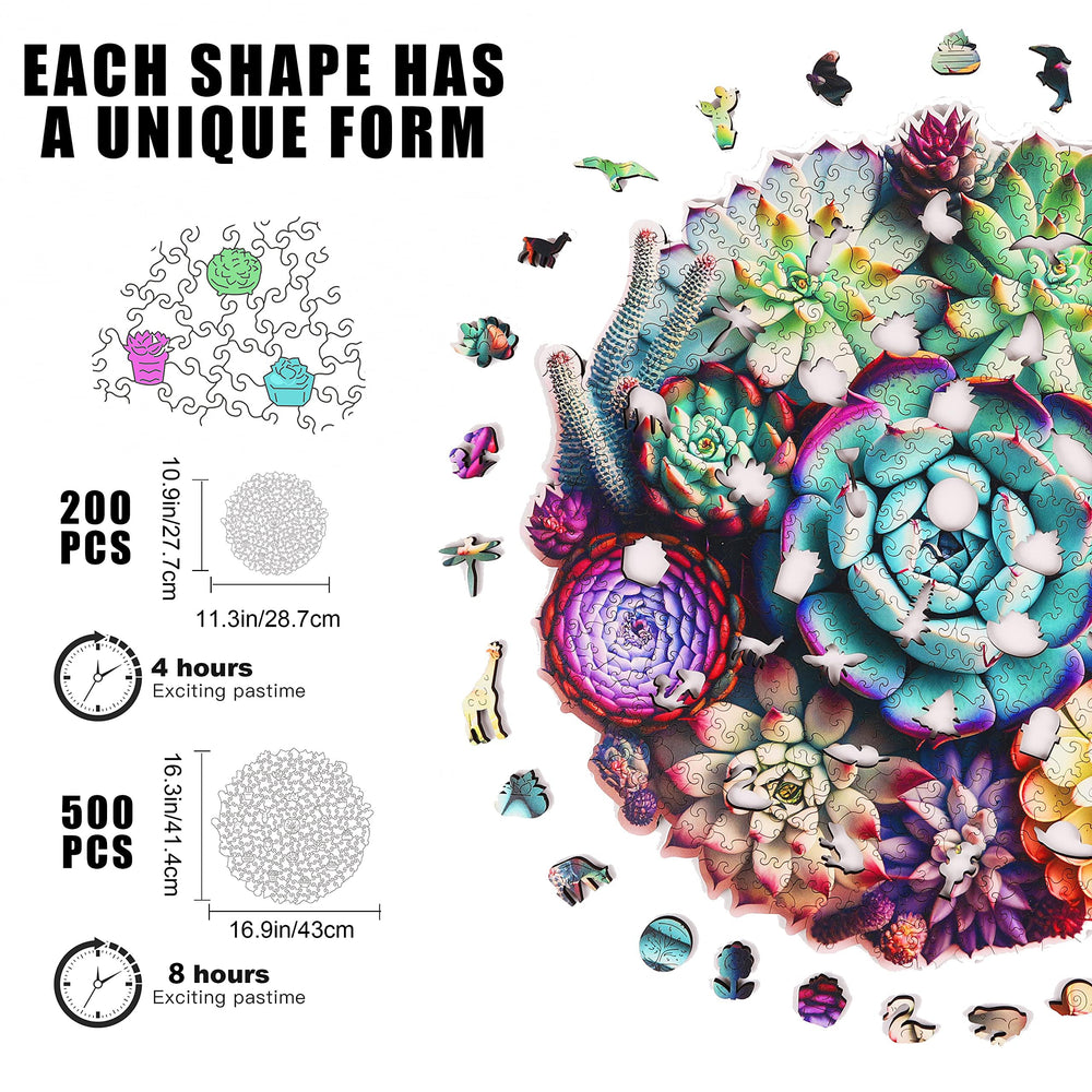 Mys Aurora unique-shape puzzle showcasing mysterious patterns for family play