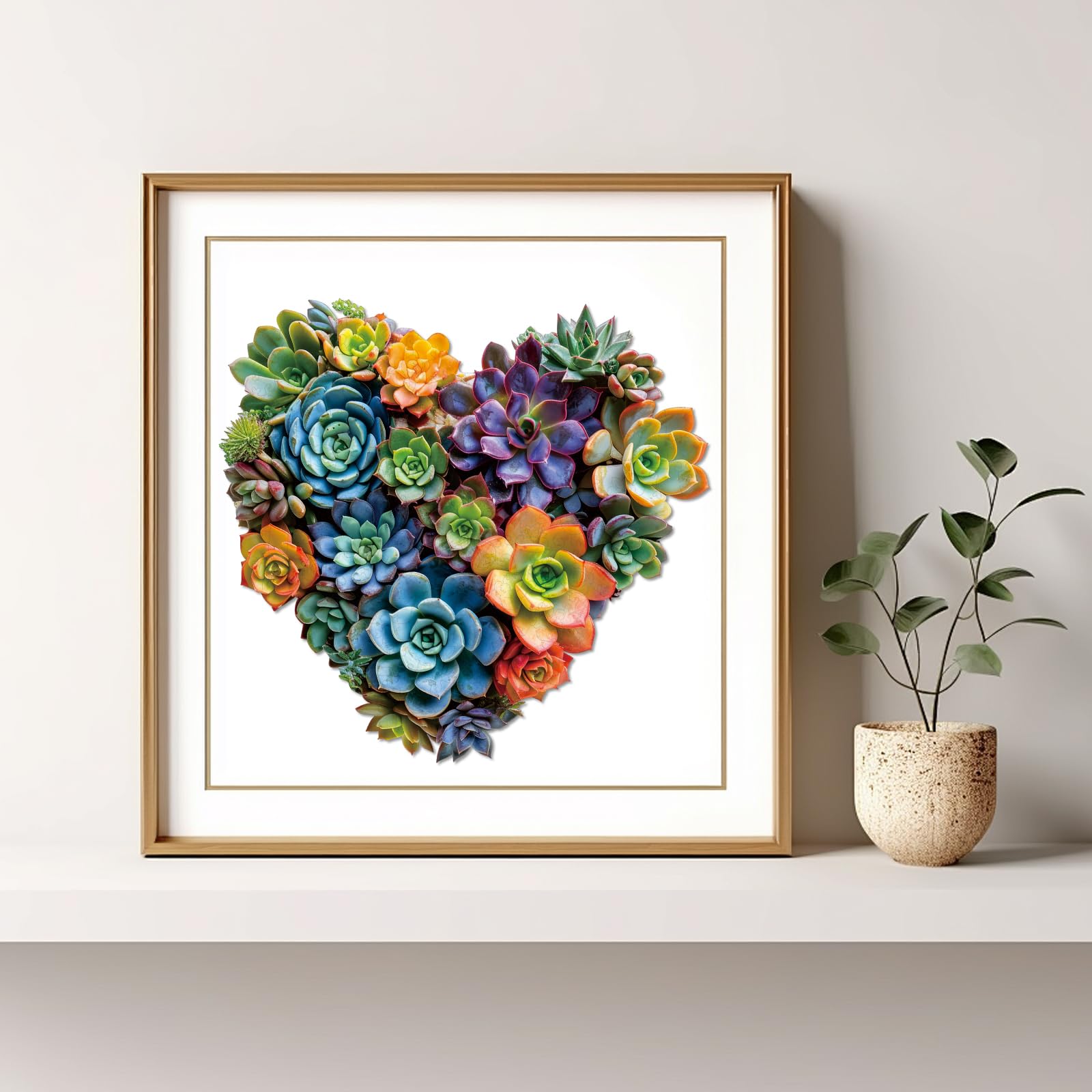 Mys Aurora unique-shape puzzle emphasizing plant motifs for stylish decor