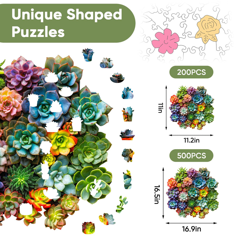 Mys Aurora unique wooden puzzle art, durable display-worthy piece