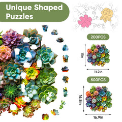 Mys Aurora unique wooden puzzle art, durable display-worthy piece