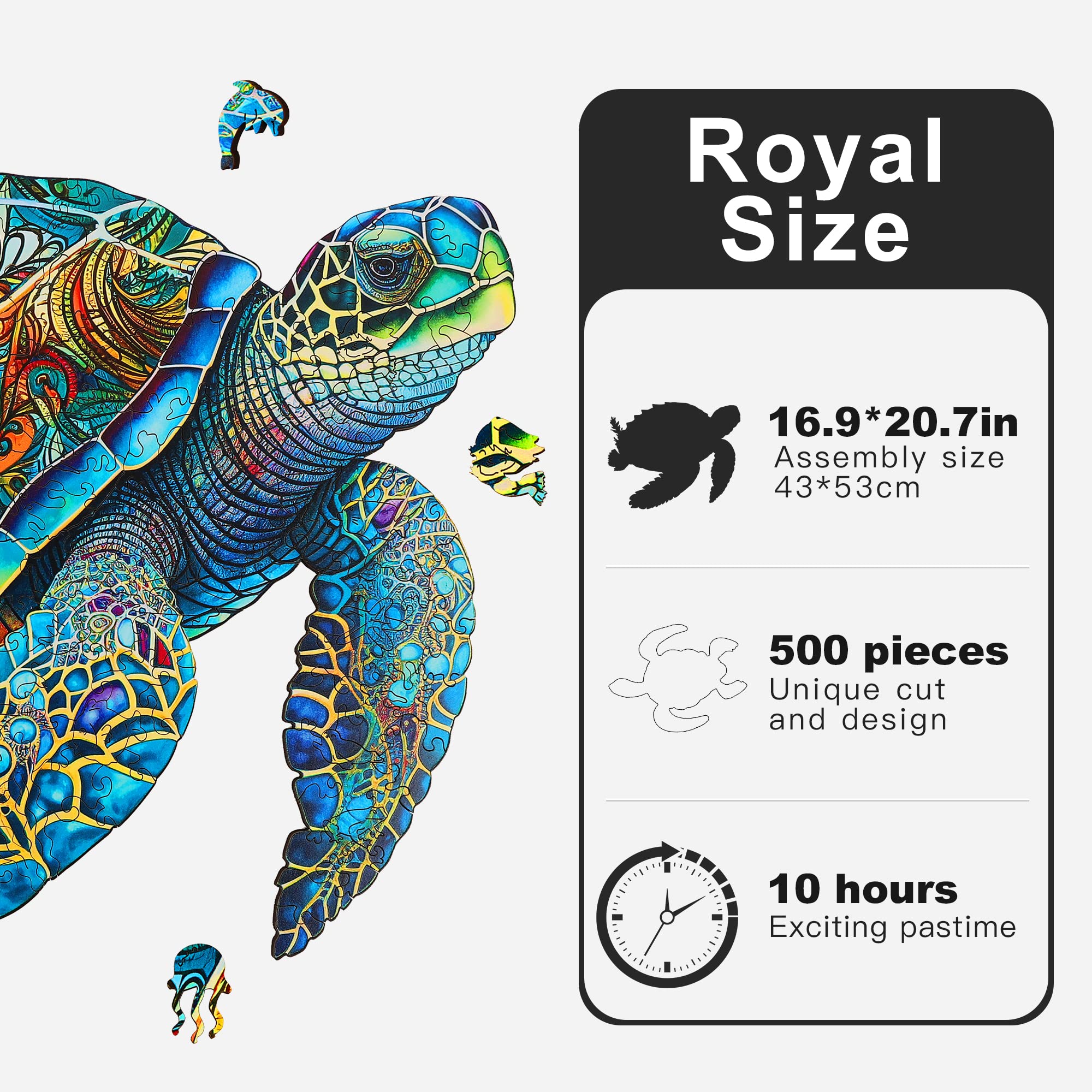 Mys Aurora wooden puzzle with 5mm pieces offers durable, tactile assembly.