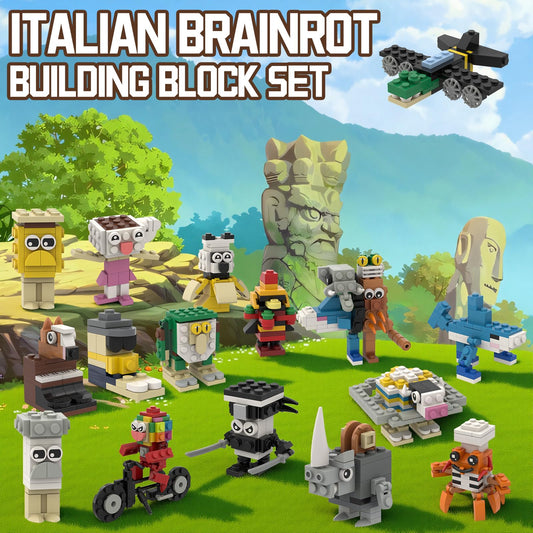 Myth Qholve Brain Rot robot character ideal for creative building sessions and showpiece shelves