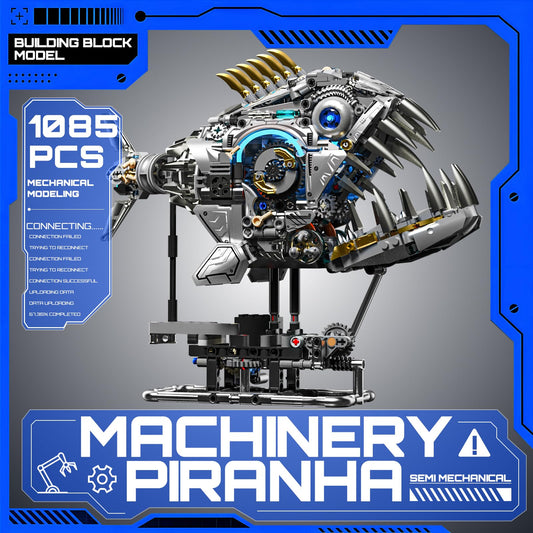 Myth Qholve piranha mouth-teeth detail shows precise gearing and design.