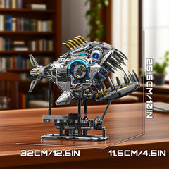Myth Qholve piranha tail-fin motion highlights synchronized action and display appeal.