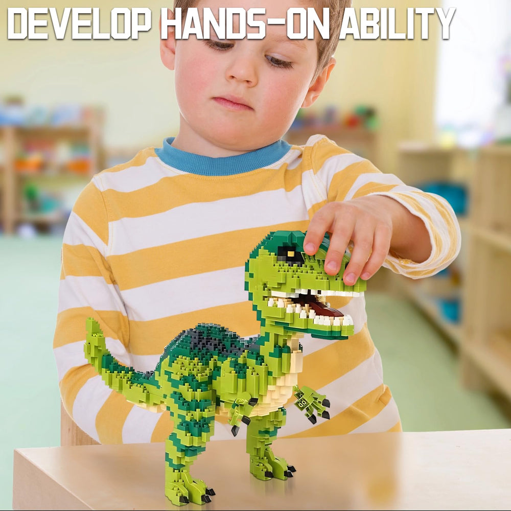 Myth Qholve Velociraptor durable display model stands sturdy on a shelf.