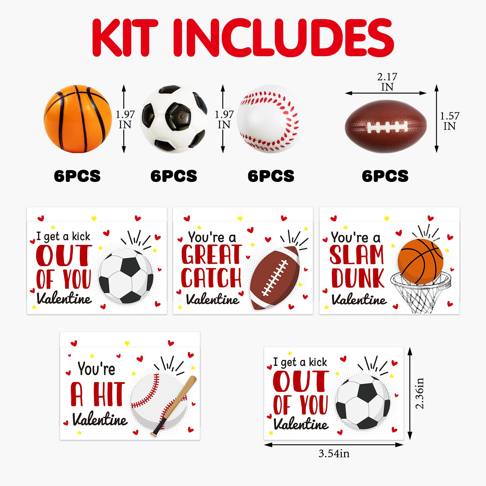 Mythcloud valentine cards paired with stress balls for ready gifts