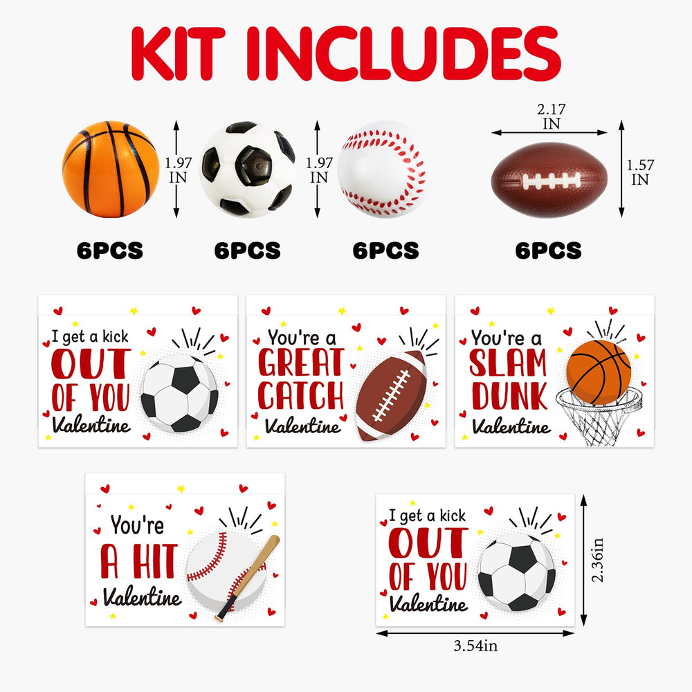Mythcloud valentine cards paired with stress balls for ready gifts