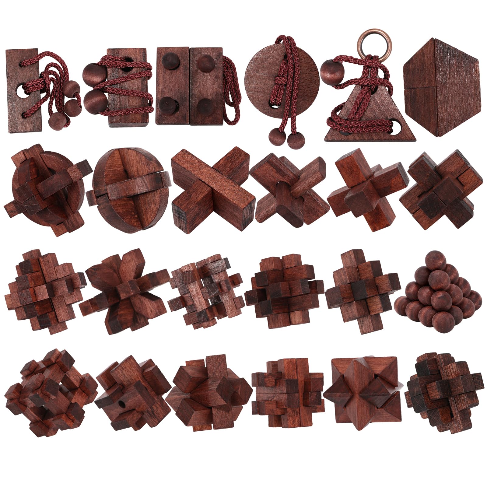 Mytothfy brain teaser wooden puzzle front view with interlocking design for focused thinking
