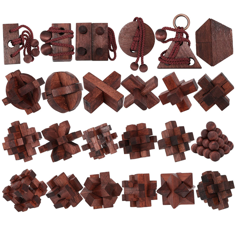 Mytothfy brain teaser wooden puzzle front view with interlocking design for focused thinking