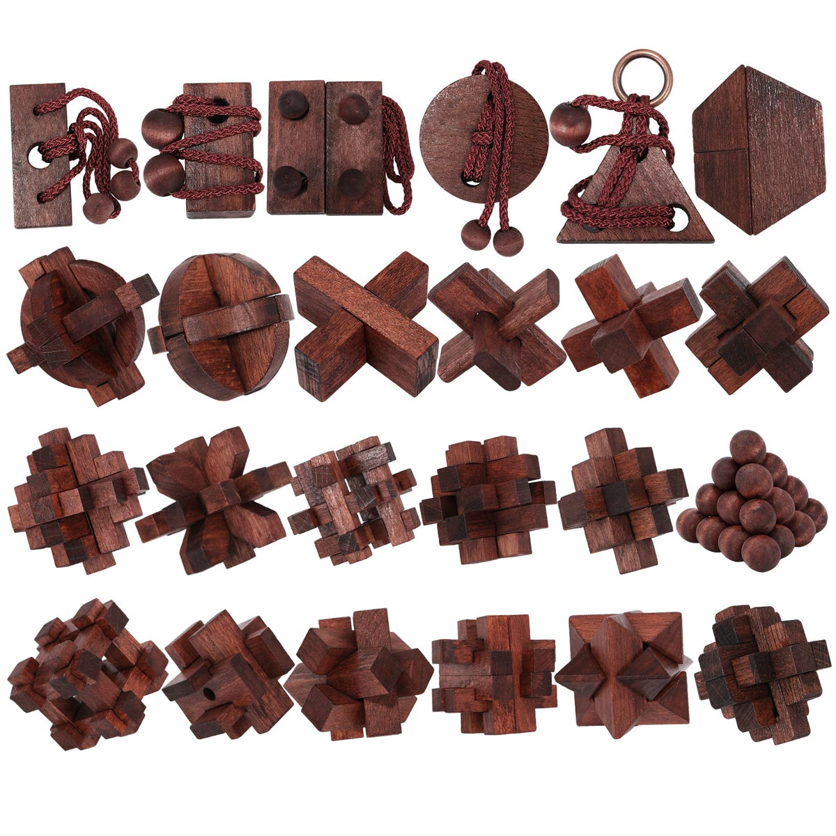 Mytothfy brain teaser wooden puzzle front view with interlocking design for focused thinking