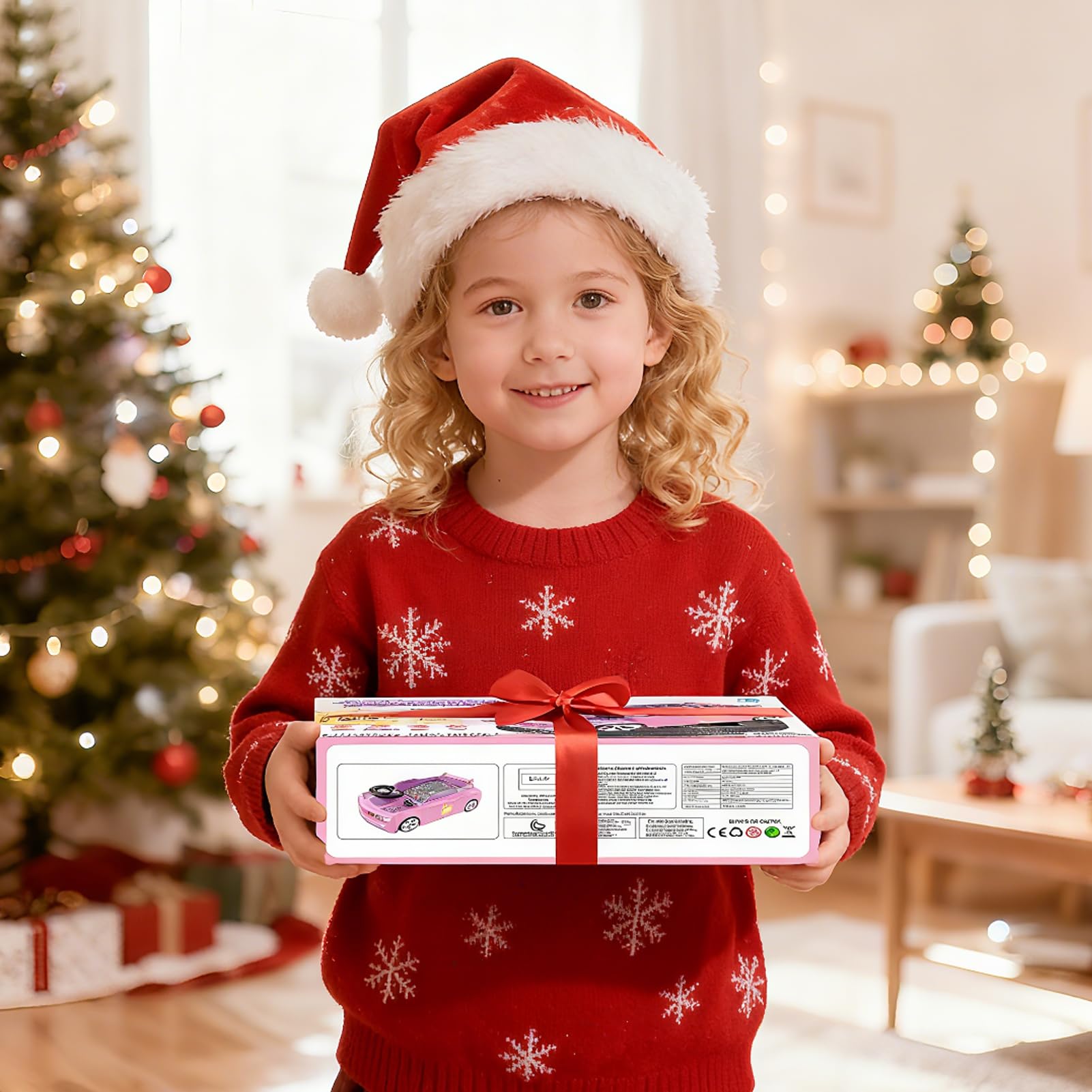 Mytothfy pink racing wheel is gift-ready for birthdays and holidays.