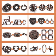 Mytothfy interlocking 3D puzzle: durable metal design for engaging spatial reasoning.