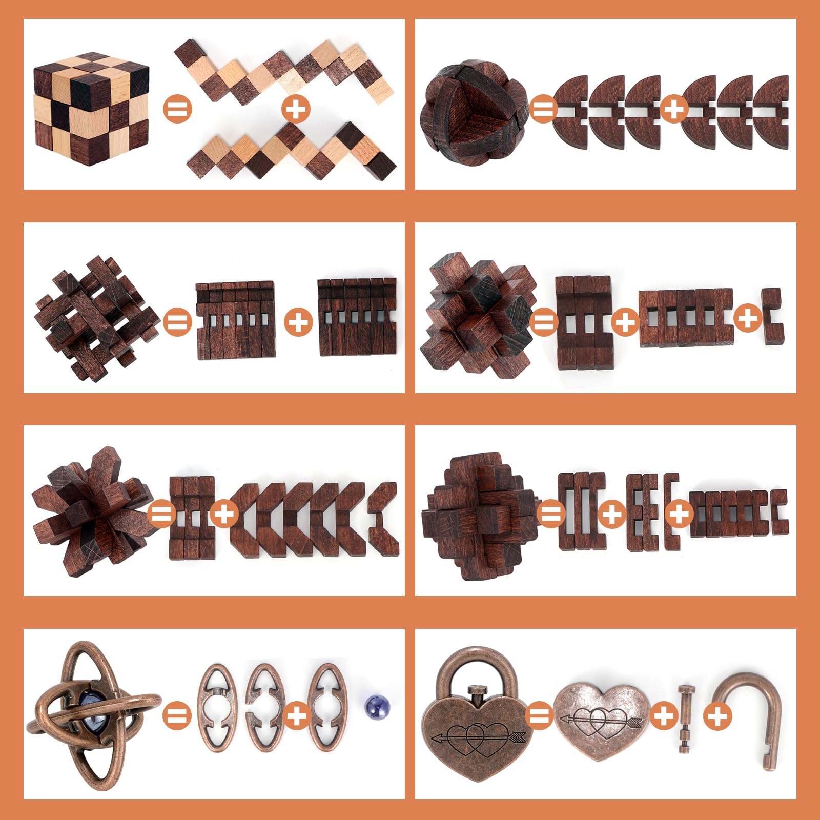 Mytothfy metal 3D puzzles showing durable construction for long-lasting brain challenges.
