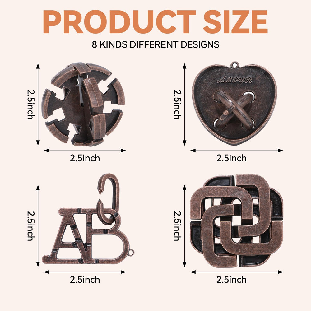 Mytothfy metal and wood puzzle pieces: sturdy, safe, and easy to handle.