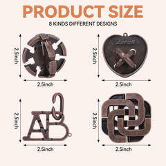 Mytothfy metal and wood puzzle pieces: sturdy, safe, and easy to handle.