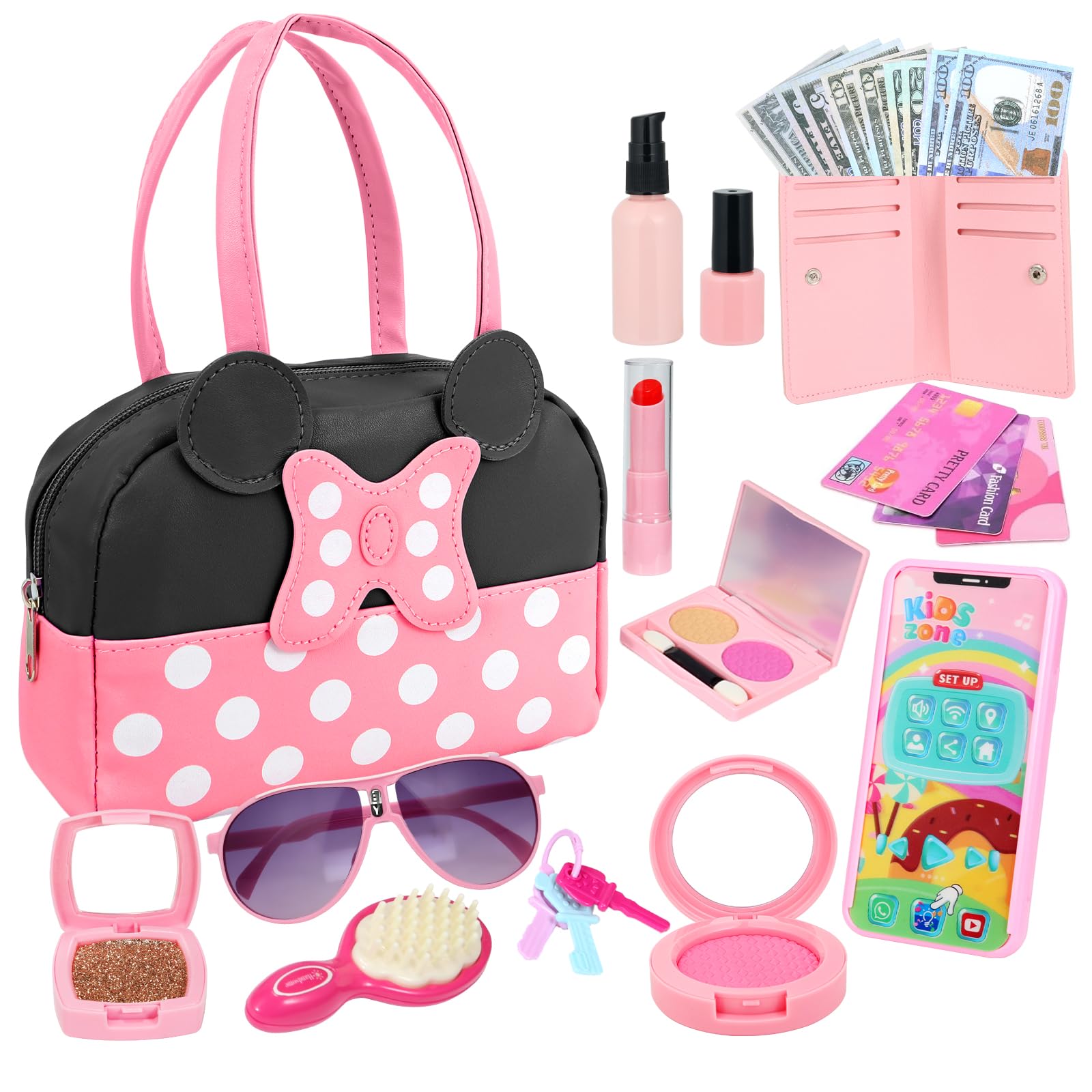 Mytothfy pretend purse set with handbag sparks imaginative dress-up play.