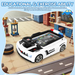 Mytothfy racing-adventure steering-wheel display shows vibrant lights and interactive screen.