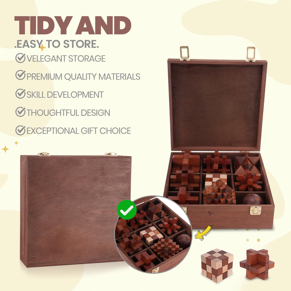 Mytothfy wooden 3D puzzle design promotes tactile engagement and durable entertainment.