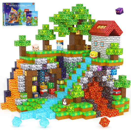 MyWodGame forest theme magnetic blocks for creative construction and STEM play.