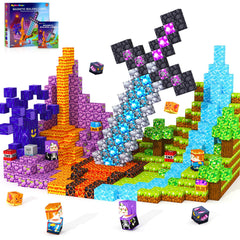 MyWodGame magnetic forest tower blocks for imaginative play and spatial thinking.