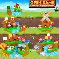 MyWodGame Magnetic Blocks pipe game encourages creative construction play