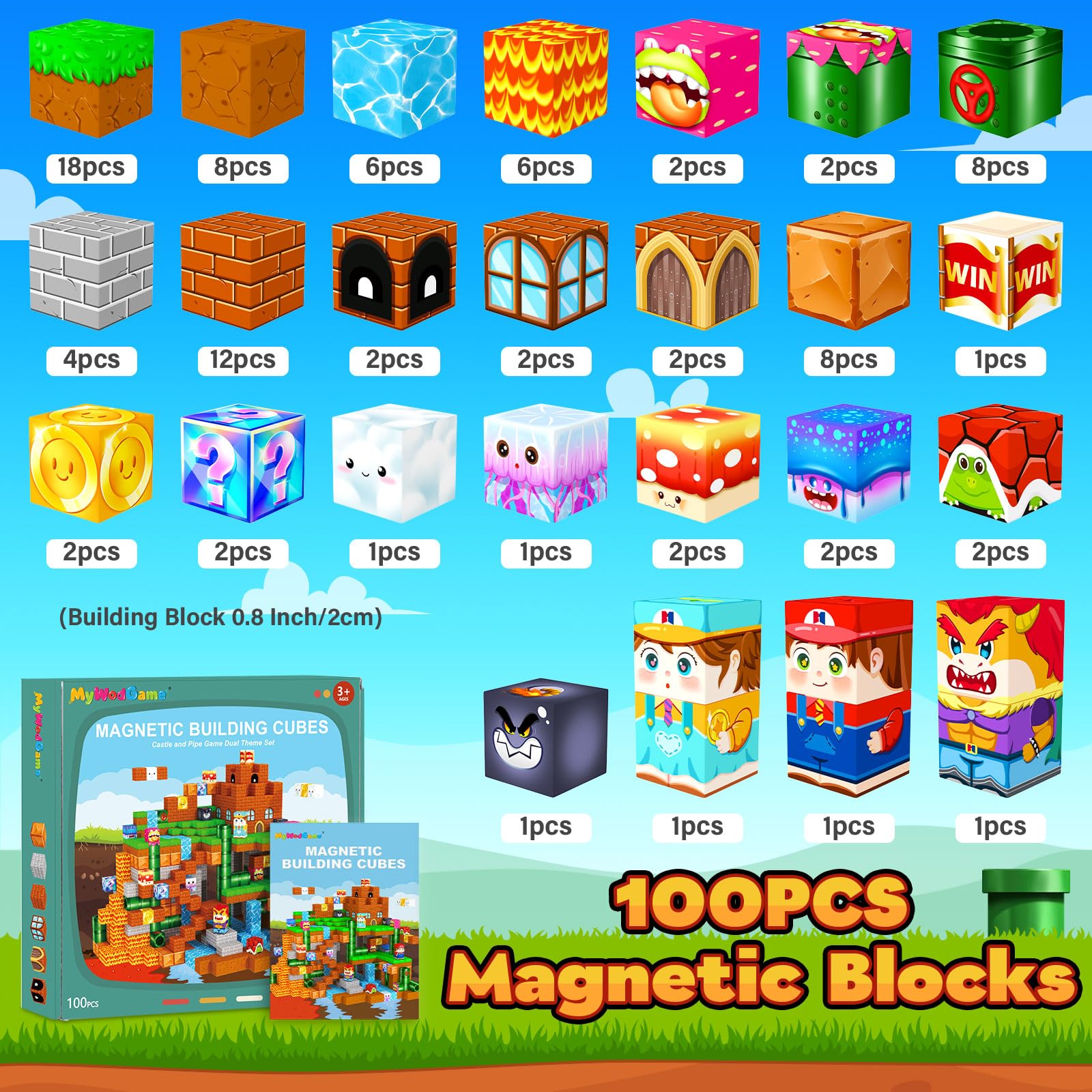MyWodGame Montessori Toys boost spatial thinking and creativity through blocks