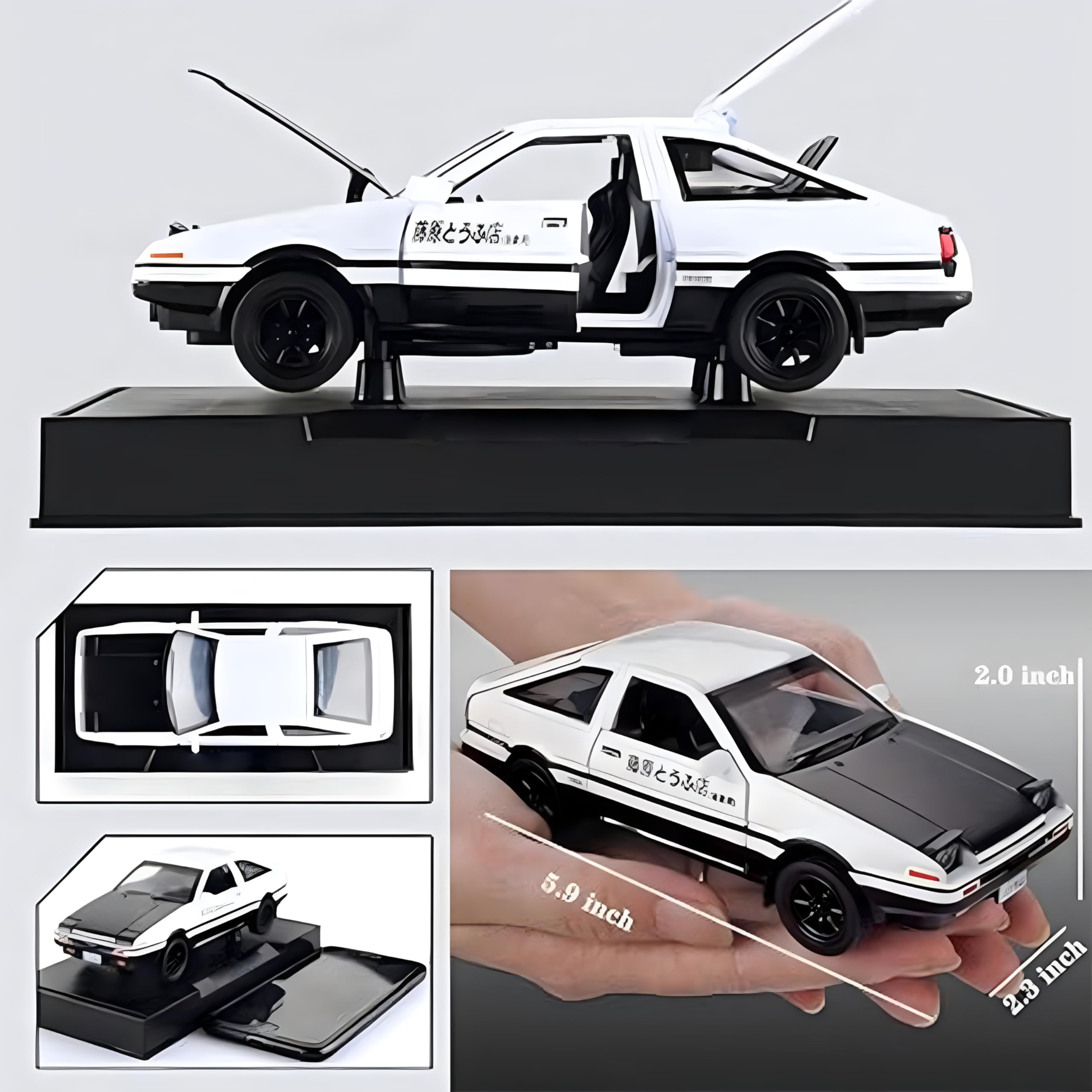 Mzexoma Initial D Trueno AE86 with opening doors for interactive play