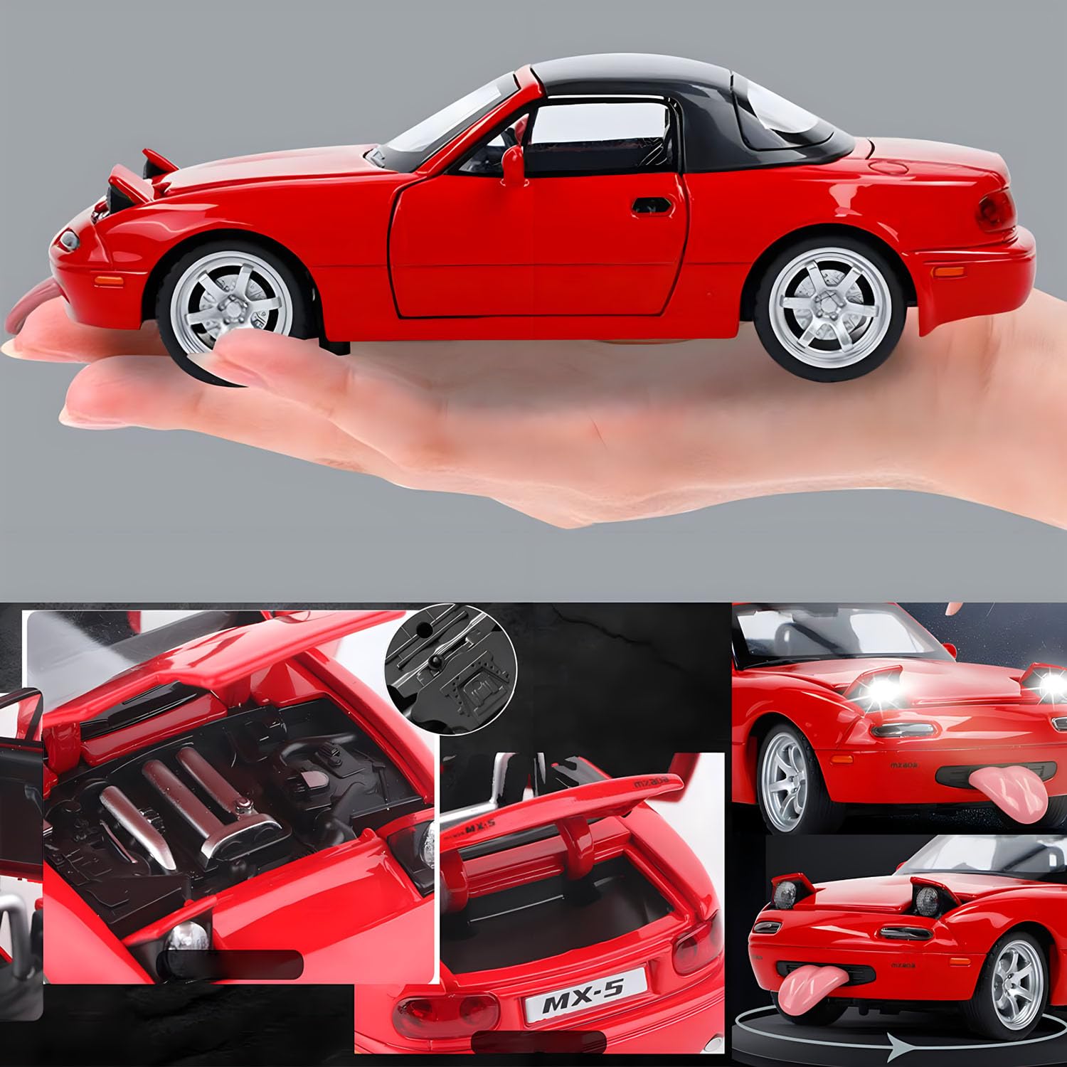 Mzexoma MX-5 with open doors invites imaginative play and interactive exploration
