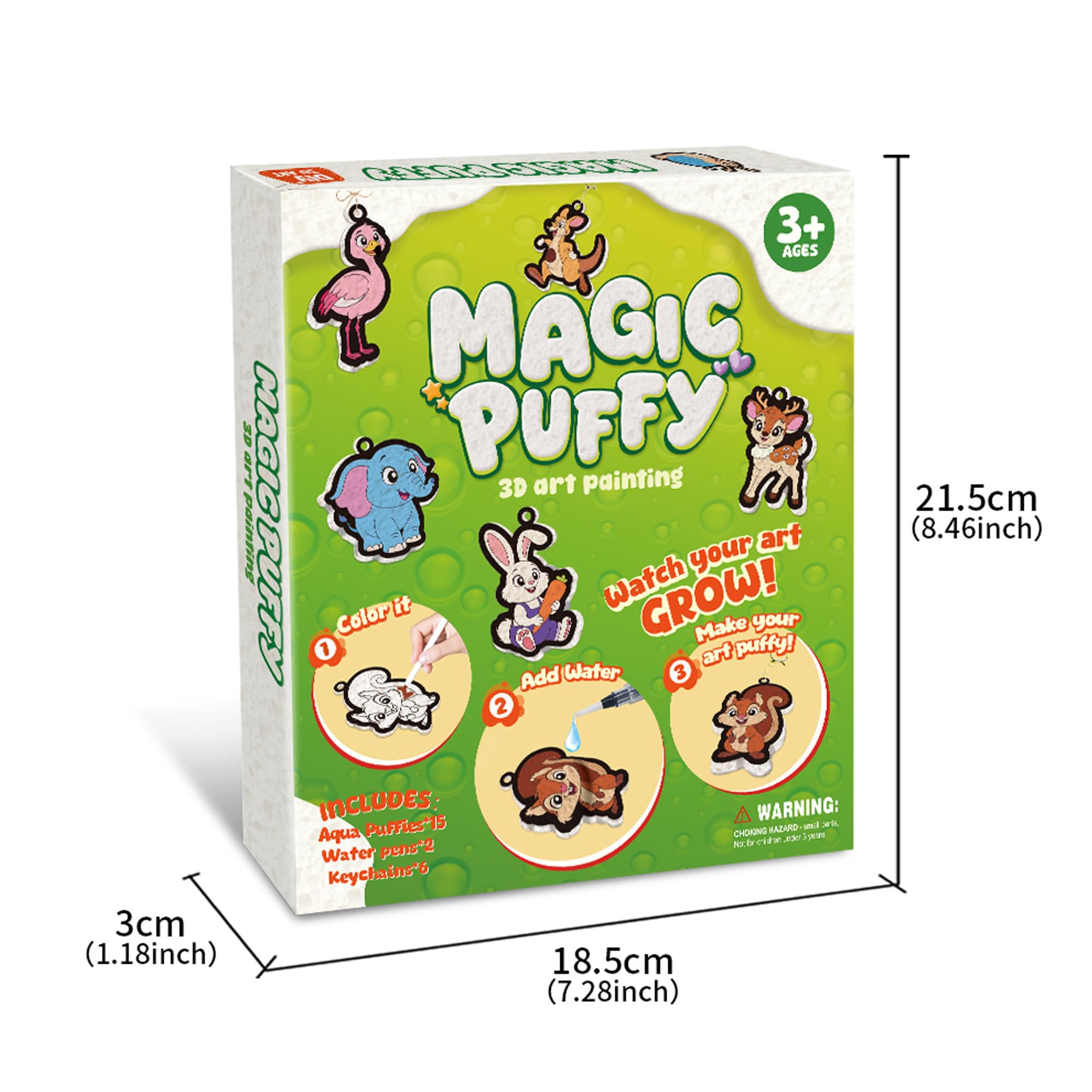 MZYTOZA Aqua Puffs travel-friendly kit boosts on-the-go creativity.
