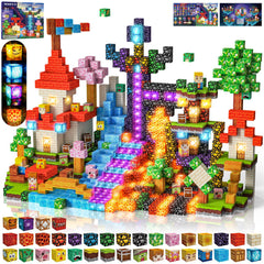 Mzyxxel magnetic blocks 100pcs pack in bright colors for creative play and learning