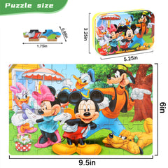 Brightly colored puzzle pieces spread on a table inviting play.