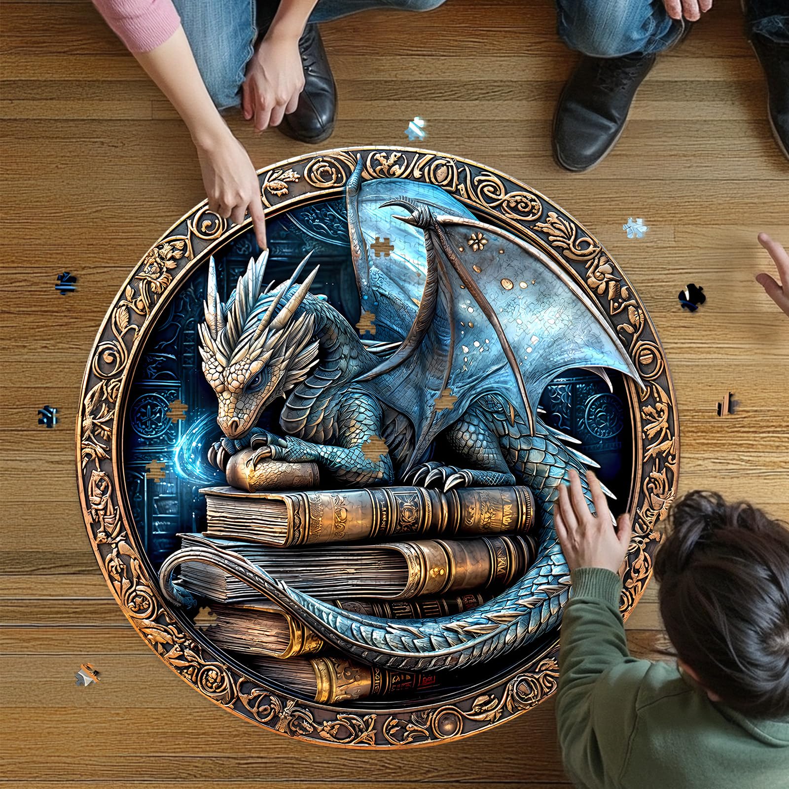 NABYSHOP 1000-piece dragon puzzle delivers relaxing, immersive activity