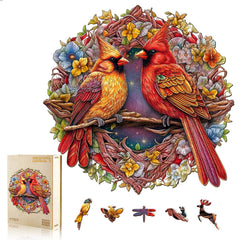 NABYSHOP Cardinal Puzzle on basswood for a satisfying build.