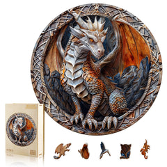 NABYSHOP Cave Dragon Wooden Puzzle with smooth burr-free pieces