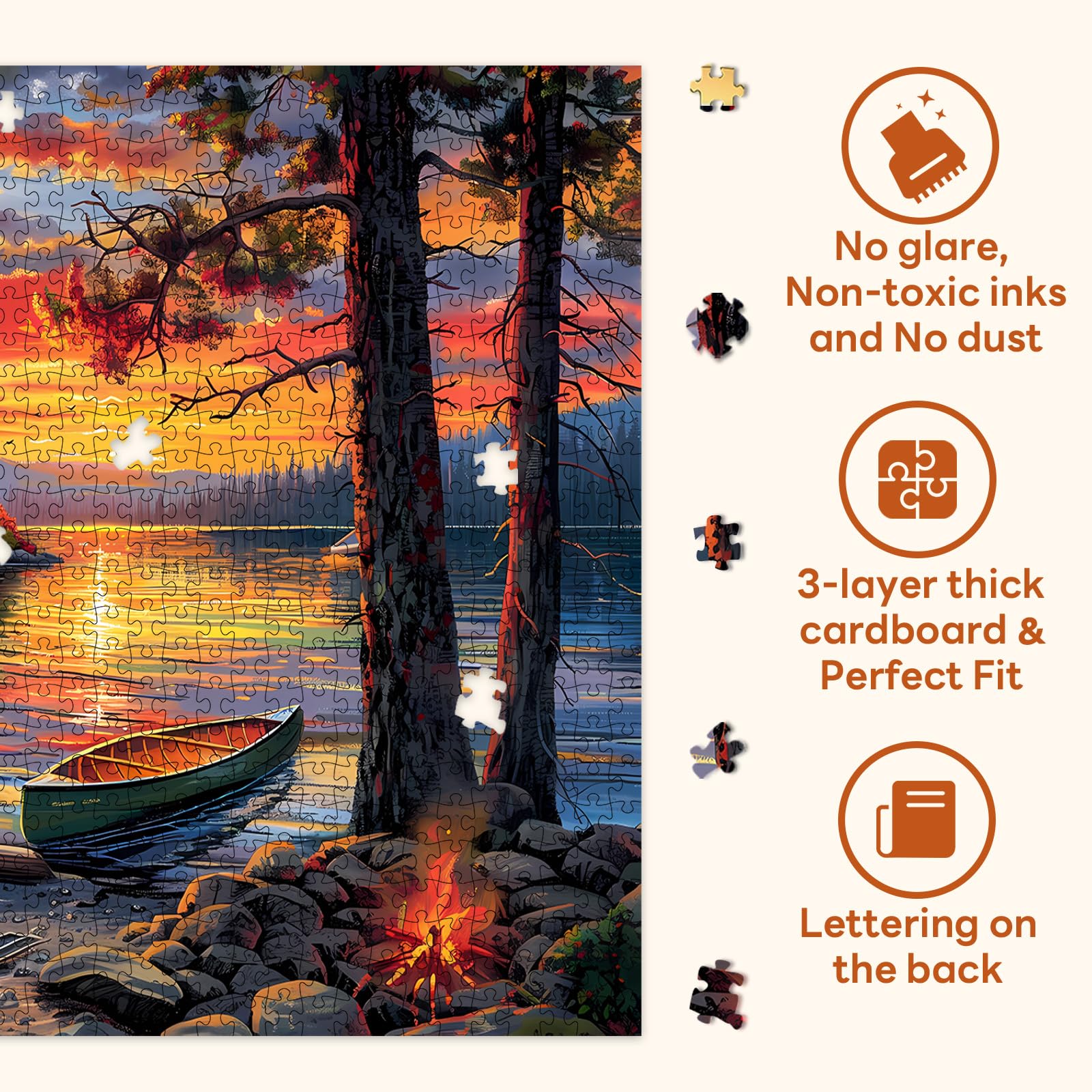 NABYSHOP wall décor after completion—puzzle art brightens living spaces