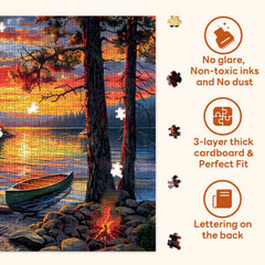 NABYSHOP wall décor after completion—puzzle art brightens living spaces