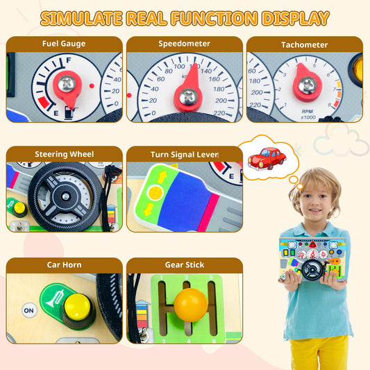 Naeqieo busy board driving scene to spark imagination during learning