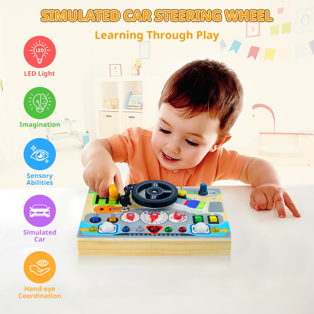 Naeqieo busy board indicator lights spark cognitive curiosity