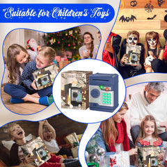 NAFEIV Kids Piggy Bank navy packaging display showing gift-ready presentation.