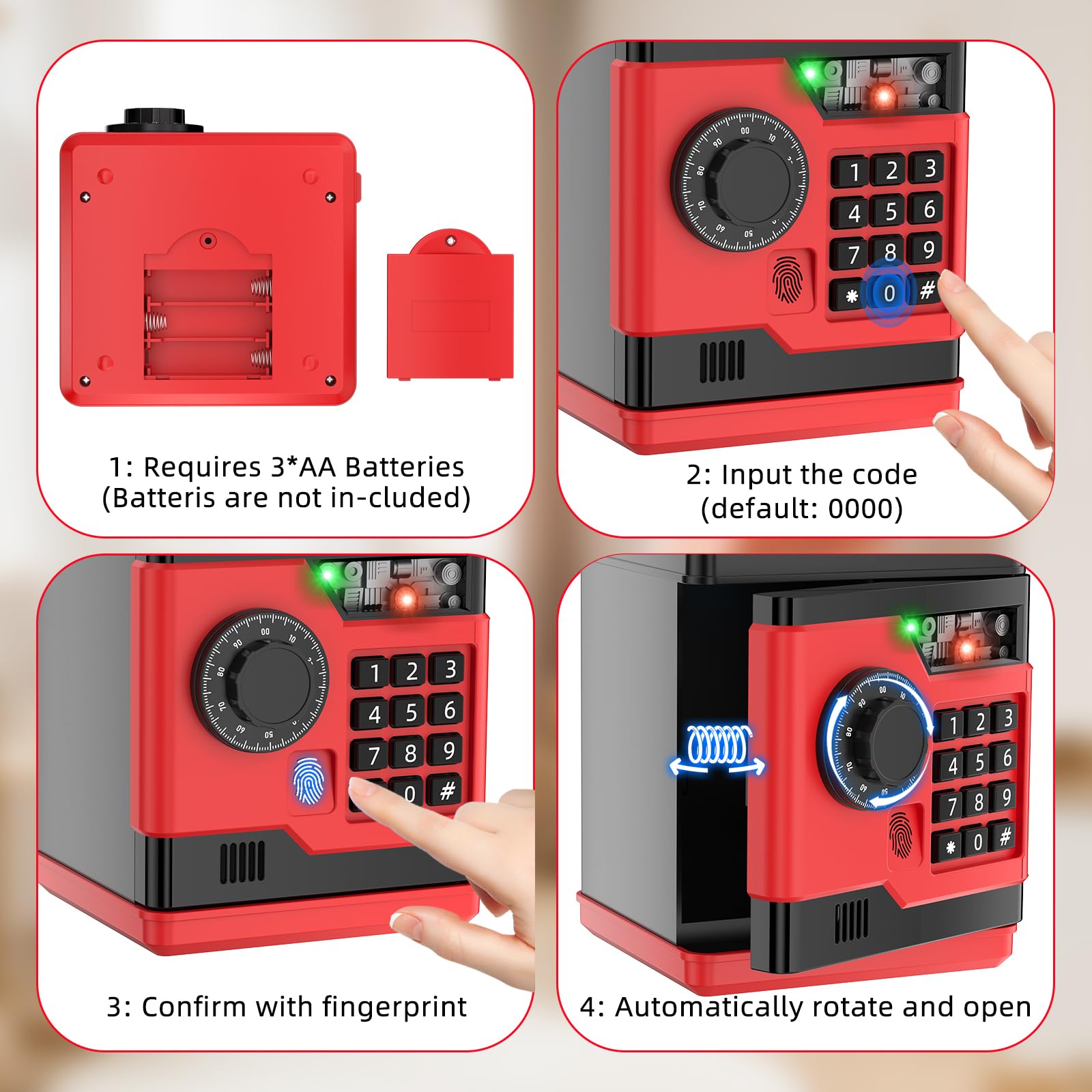 NAFEIV Piggy Bank automatic money scroll simplifies saving.