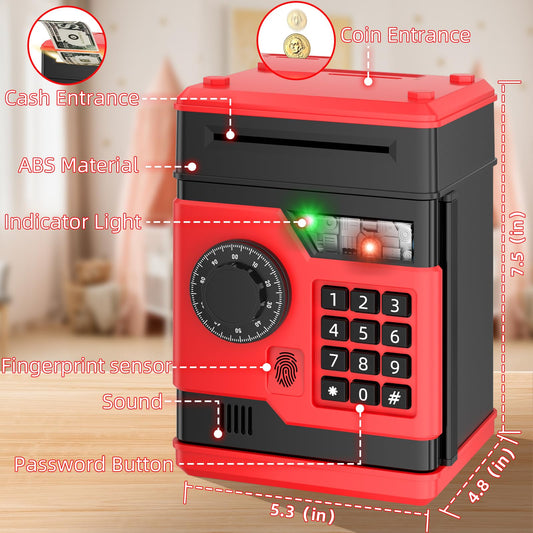 NAFEIV Piggy Bank fingerprint unlock offers quick, secure access.