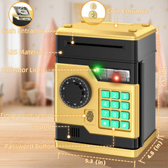 NAFEIV Piggy Bank keypad closeup highlighting four‑digit password entry