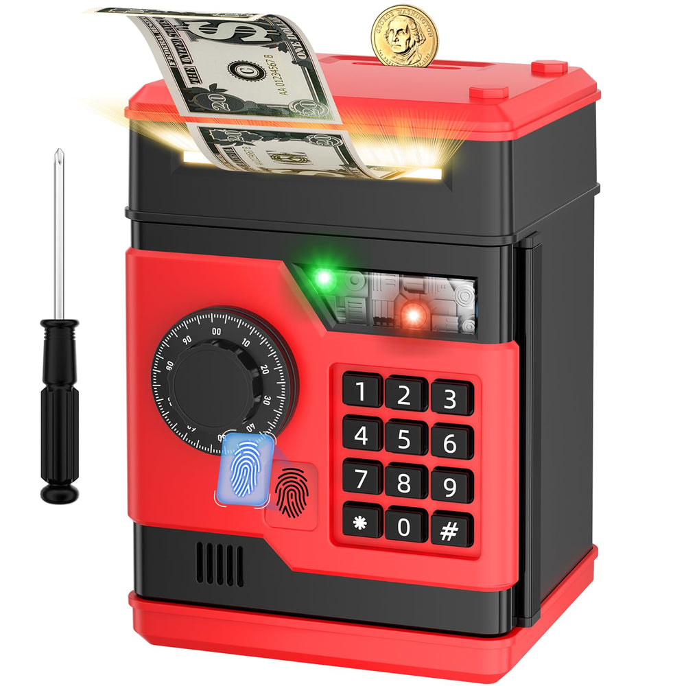 NAFEIV Piggy Bank password unlock secures kids' savings.