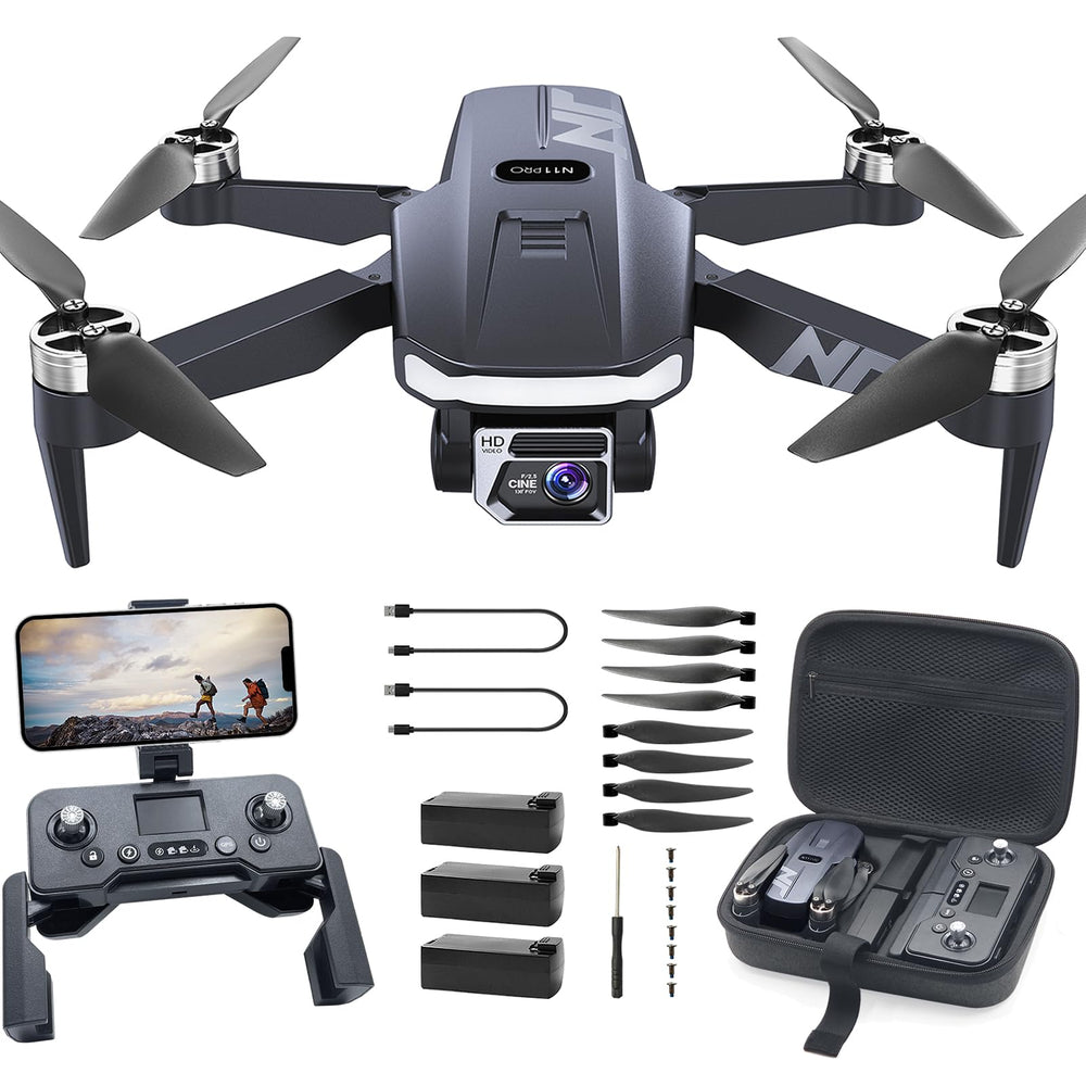 NAFYRE N11 PRO in flight with 4K camera angle for sharp aerial footage