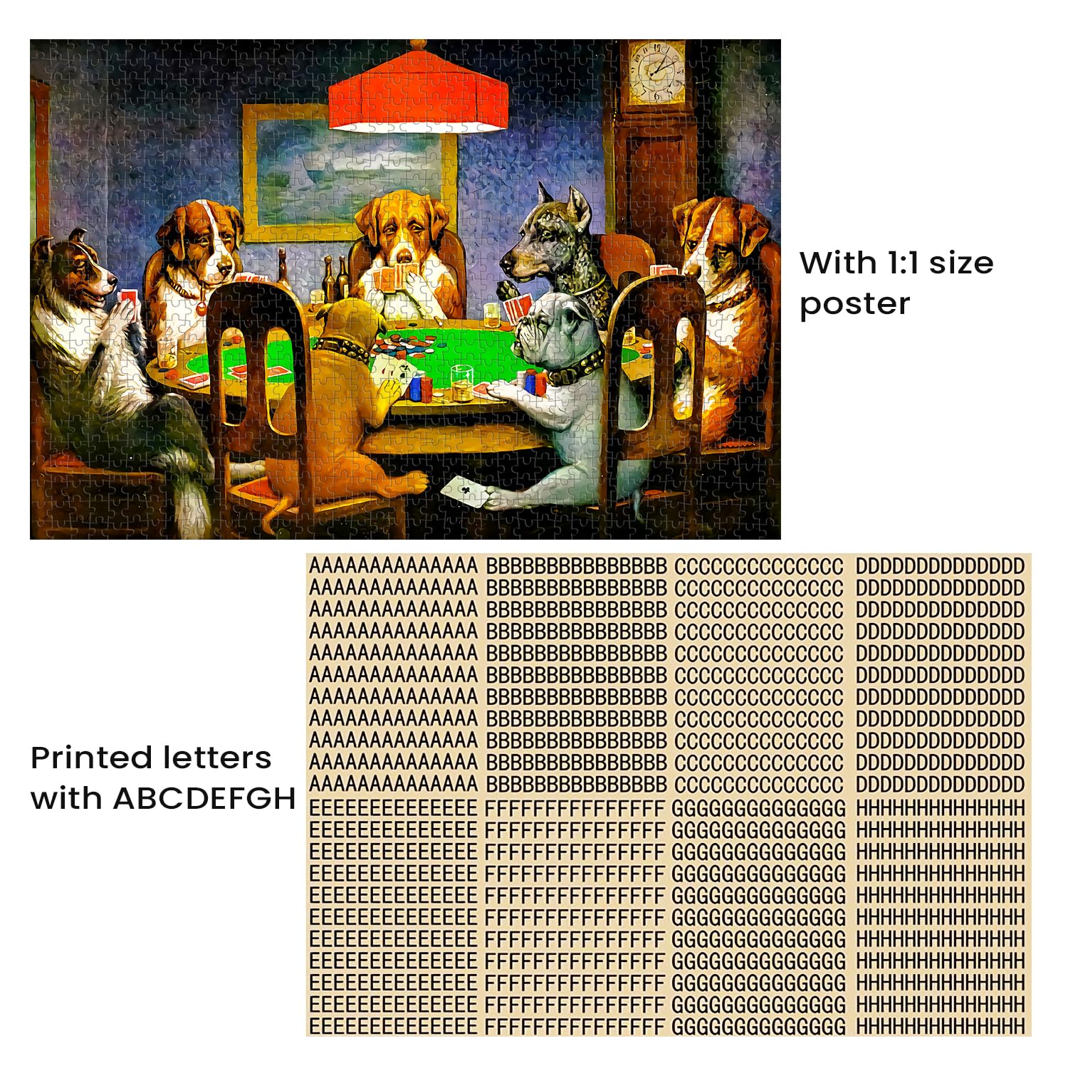 Najiaxiaowu 1000-piece dog puzzle art, ready to transform into wall decor