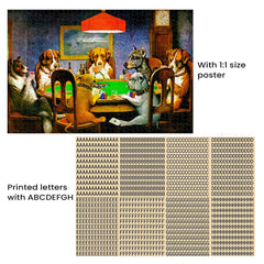 Najiaxiaowu 1000-piece dog puzzle art, ready to transform into wall decor