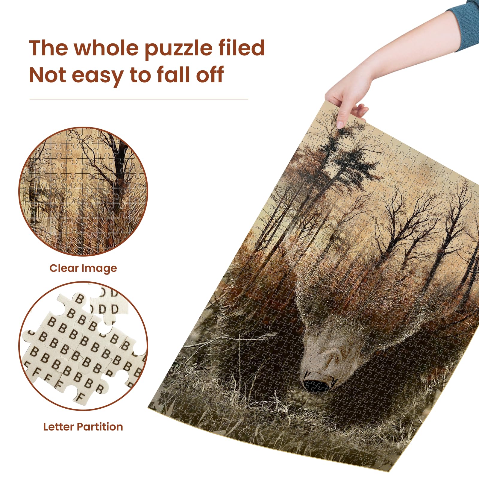 Najiaxiaowu WOZUIBAN wooden board puzzle in 75x50 cm size
