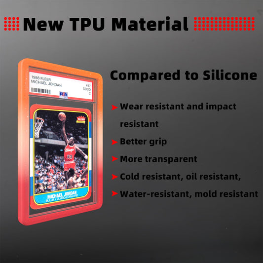 NAKIS Slab Guard gradient pack back shows secure edge protection for PSA cards