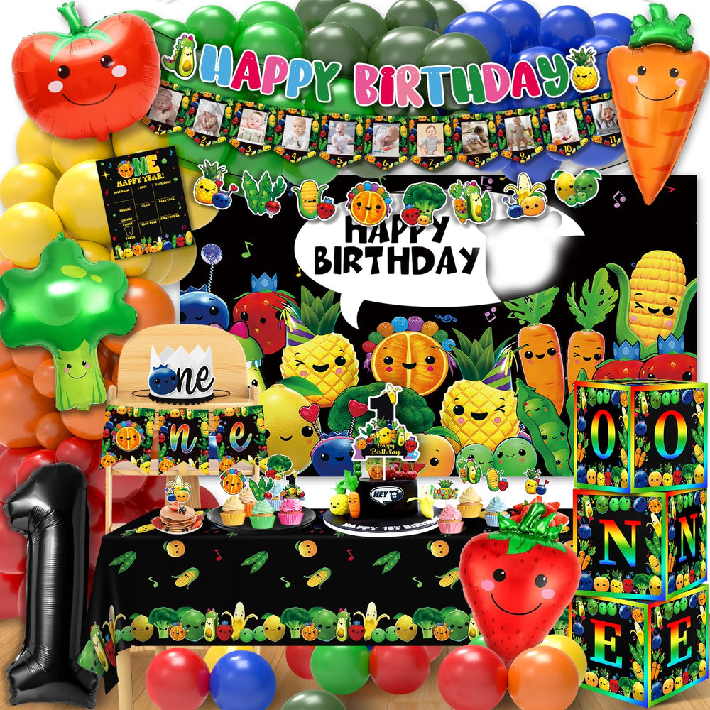 NANAGALI Hey One Bear banner—bright backdrop for photos and party decor.
