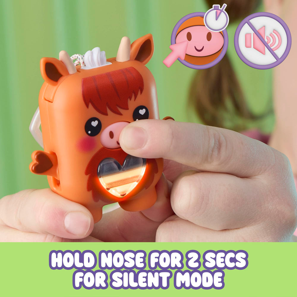 Cowbert offers 70+ responses with lights and sounds